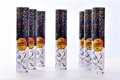 Confettis Double Launcher Cannon Paper Confetti с за парти декорации